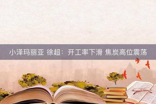 小泽玛丽亚 徐超：开工率下滑 焦炭高位震荡