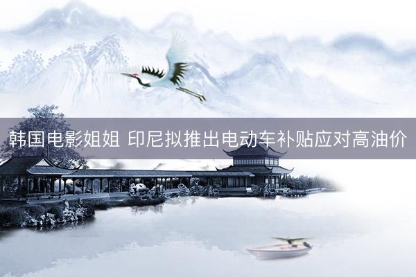 韩国电影姐姐 印尼拟推出电动车补贴应对高油价