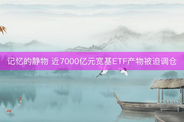 记忆的静物 近7000亿元宽基ETF产物被迫调仓