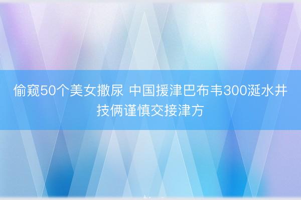 偷窥50个美女撒尿 中国援津巴布韦300涎水井技俩谨慎交接津方